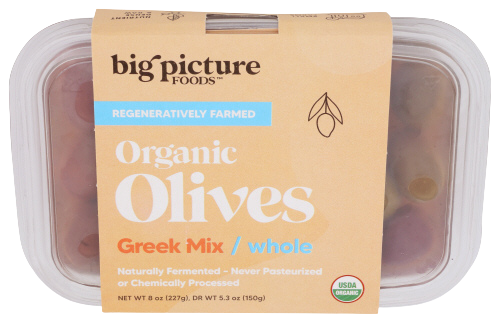 Big Picture Whole Greek Olive Mix - 8 OZ
