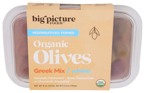 Organic Whole Greek Olive Mix - 8 OZ