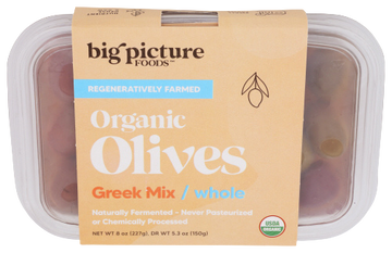 Big Picture Whole Greek Olive Mix - 8 OZ