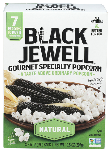 Black Jewell Natural Microwave Popcorn - 3 CT