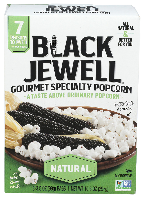 Black Jewell Natural Microwave Popcorn - 3 CT