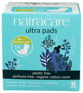Natracare Ultra Regular Pads with Wings - 14 PC