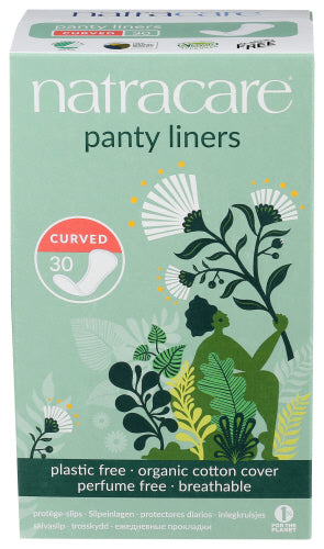 Natracare Organic Cotton Curved Liners - 30 PC