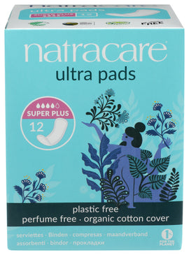 Natracare Ultra Super Plus Pads - 12 PC