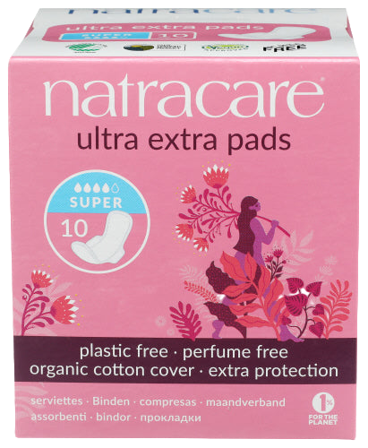 Natracare Ultra Extra Super Pads - 10 PC