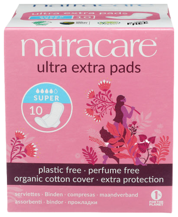 Natracare Ultra Extra Super Pads - 10 PC