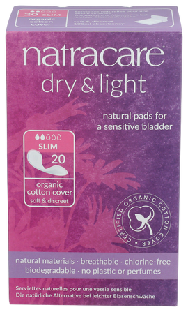 Natracare Dry & Light Incontinence Pads - 20 PC