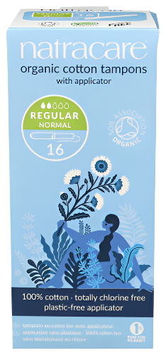 Organic Regular Cotton Tampons - 16 EA