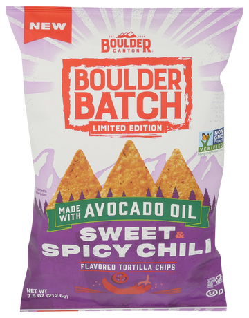 Boulder Canyon Sweet & Spicy Chili Tortilla Chips - 7.5 OZ