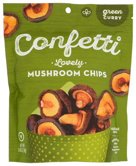 Confetti Green Curry Mushroom Chips - 2.46 OZ