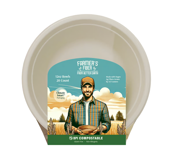 12 OZ Compostable Bowl - 20 CT