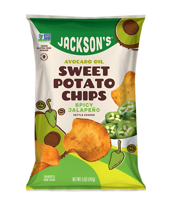 Jackson's Spicy Jalapeno Sweet Potato Chips With Avocado Oil - 5 OZ