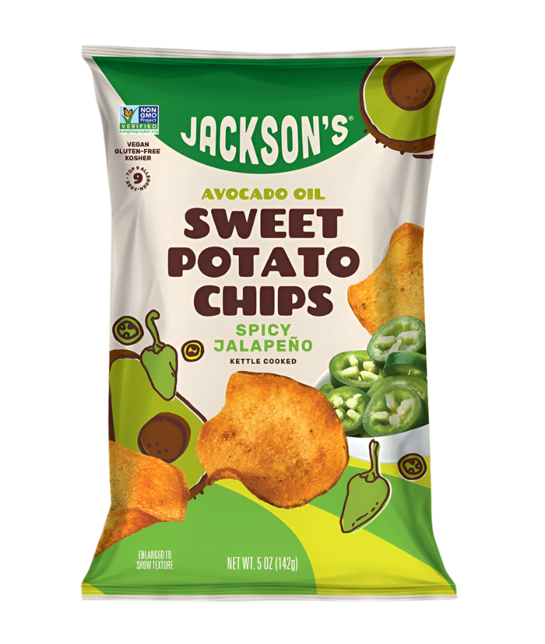 Jackson's Spicy Jalapeno Sweet Potato Chips With Avocado Oil- 5 OZ