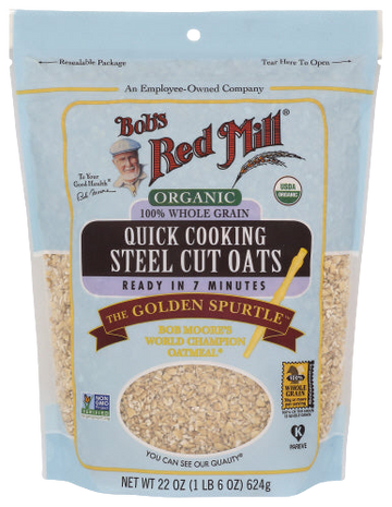 Bobs Red Mill Organic Quick Cooking Steel Cut Oats - 22 OZ