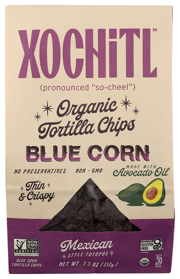 Xochitl Blue Corn Tortilla Chips - 7.5 OZ