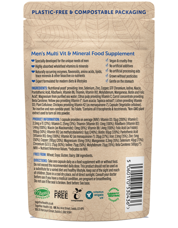 Men’s Multivitamin – Vegan – 30 Capsules