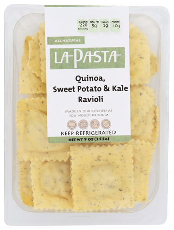 La Pasta Quinoa, Sweet Potato & Kale Ravioli - 9 OZ