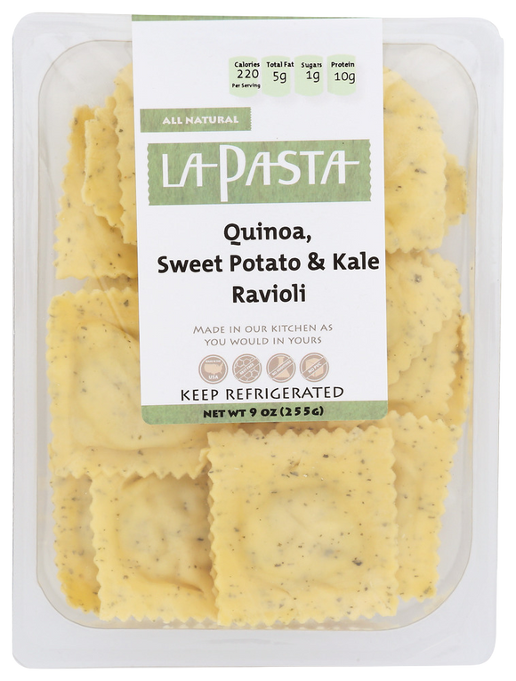 La Pasta Quinoa, Sweet Potato & Kale Ravioli - 9 OZ