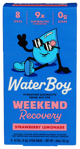 Waterboy Strawberry Lemonade Recovery Packets - 10 PKT