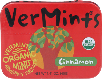 Vermints Organic Cinnamon Mints - 1.41 OZ