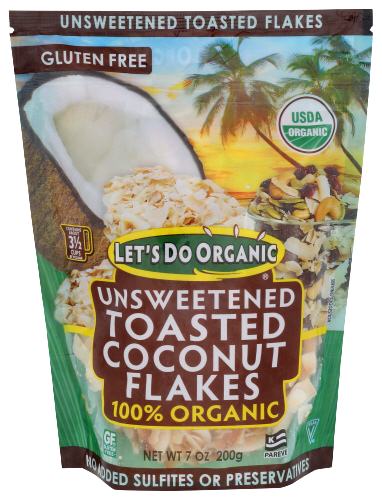 Organic Unsweetened Toasted Coconut Flakes