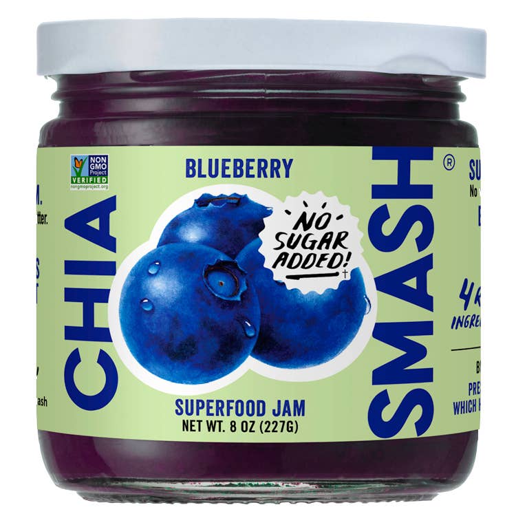 Blueberry Chia Smash - Superfood Jam - 8 OZ