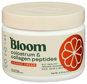 Bloom Orange Cream Colostrum & Collagen Peptides - 4.23 OZ
