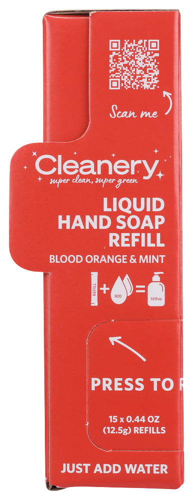 Cleanery Blood Orange Mint Hand Soap Refill - 0.44 OZ
