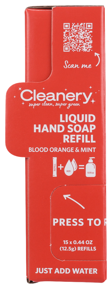 Cleanery Blood Orange Mint Hand Soap Refill - 0.44 OZ