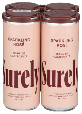 Surely Non-Alcoholic Sparkling Rose Wine - 4 PK