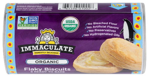 Organic Flaky Biscuits 8 Ct - 16 OZ