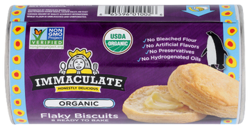 Organic Flaky Biscuits 8 Ct - 16 OZ