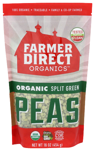 Organic Split Green Peas - 16 OZ