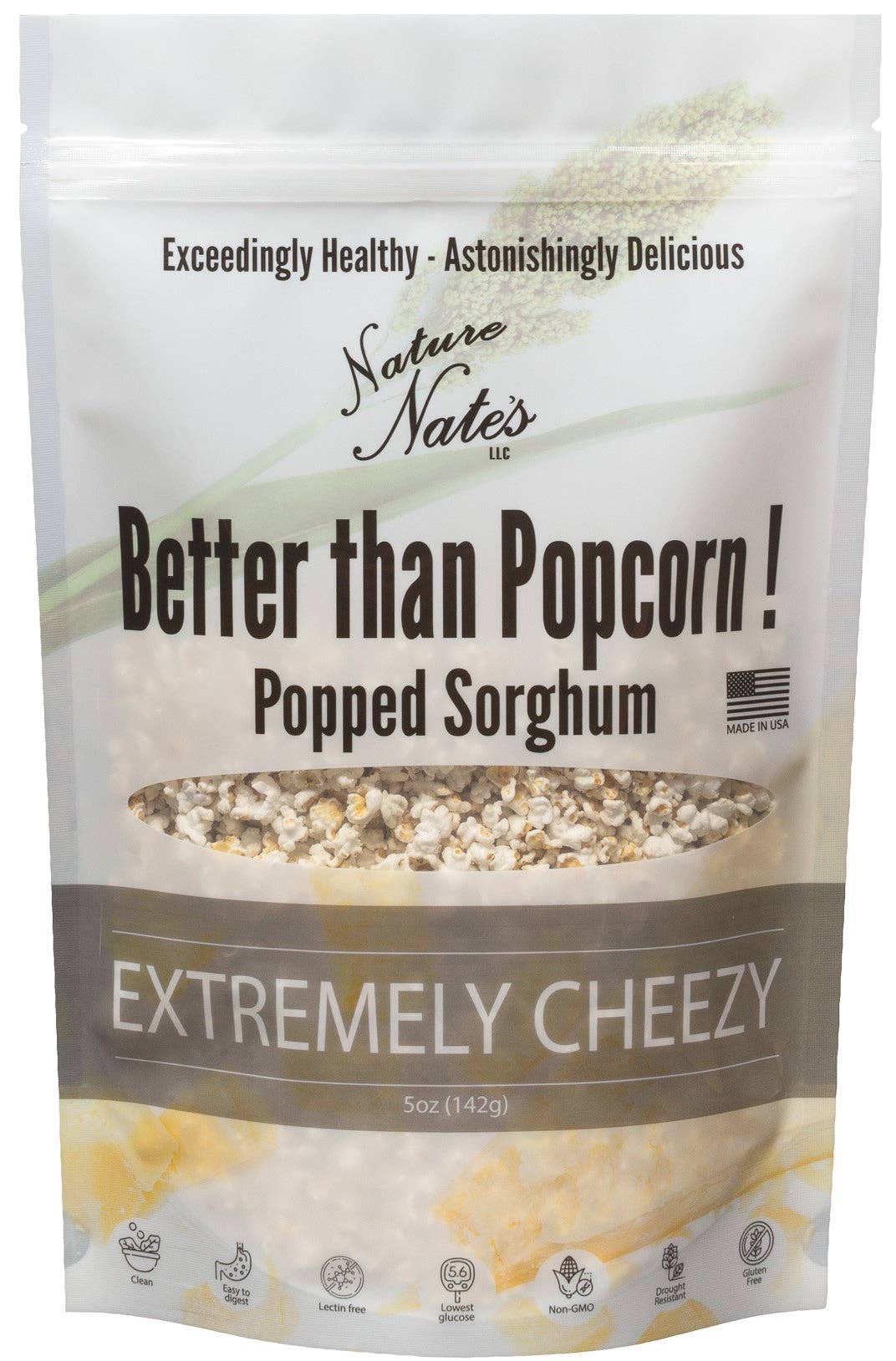 Popped Sorghum Extemely Cheezy - 2OZ