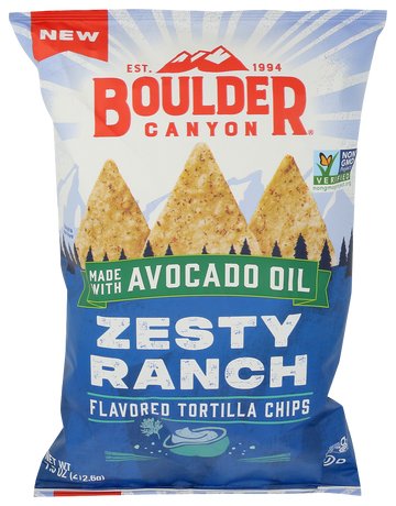 Boulder Canyon Zesty Ranch Tortilla Chips - 7.5 OZ