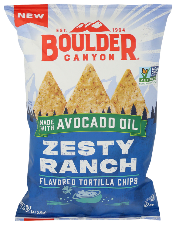 Boulder Canyon Zesty Ranch Tortilla Chips - 7.5 OZ