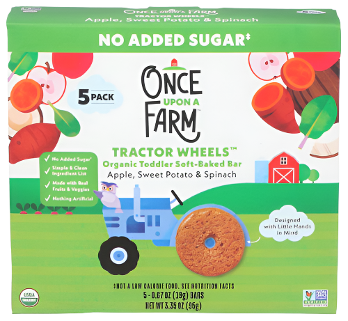 Apple, Sweet Potato & Spinach Tractor Wheels - 5 PK