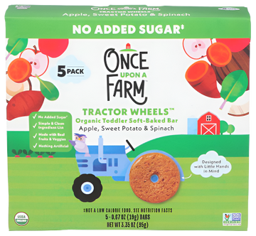 Apple, Sweet Potato & Spinach Tractor Wheels - 5 PK