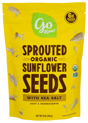 Go Raw Sea Salt Sprouted Sunflower Seeds - 10 OZ