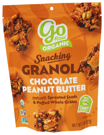 Go Raw Chocolate Peanut Butter Granola - 8 OZ