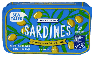 Sea Tales Sardines in Extra Virgin Olive Oil - 4.2 OZ