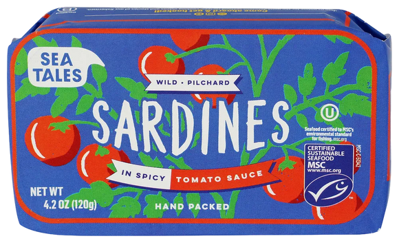 Sea Tales Sardines in Spicy Tomato Sauce - 4.2 OZ