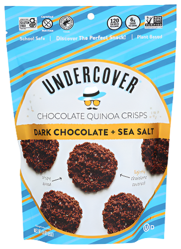 Dark Chocolate + Sea Salt Quinoa Crisps - 3 OZ