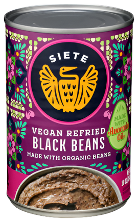Refried Black Beans - 16 OZ