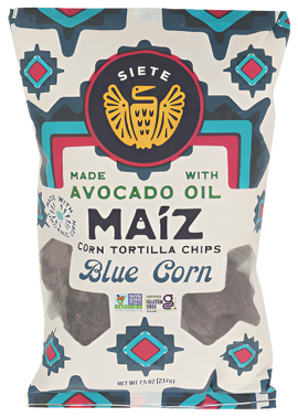 Avocado Oil Maiz Blue Corn Tortilla Chips - 7.5 OZ