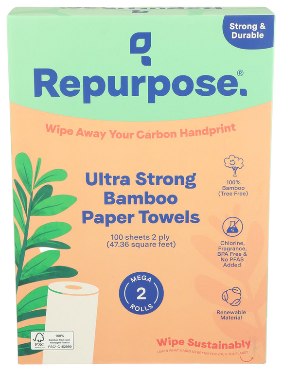 Repurpose Ultra Strong Bamboo Paper Towels - 2 PK