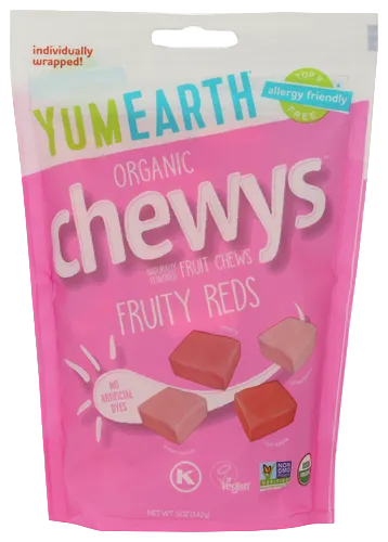 Yumearth Organic Fruity Red Chews - 5 OZ