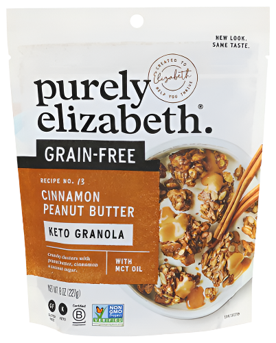 Grain Free Cinnamon Peanut Butter Keto Granola - 8 OZ
