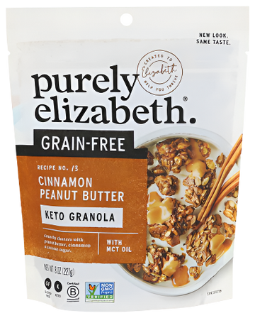 Grain Free Cinnamon Peanut Butter Keto Granola - 8 OZ