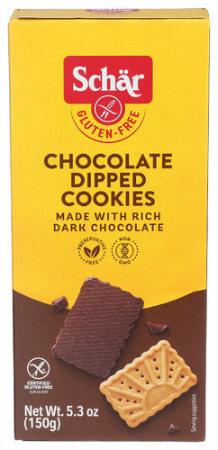 Schar Chocolate Dipped Cookies - 5.3 OZ